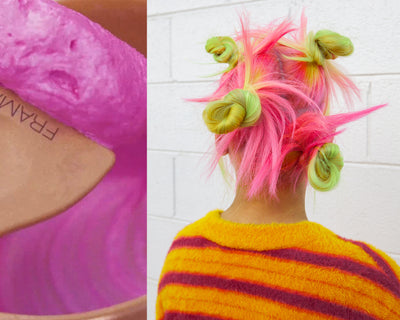 Festival Hair Inspo: Neon Space Buns