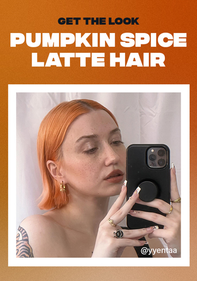 PUMPKIN SPICE LATTE HAIR IS THE PERFECT LOOK FOR FALL